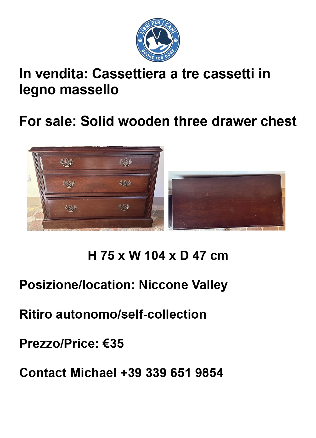 Beautiful set of drawers for sale