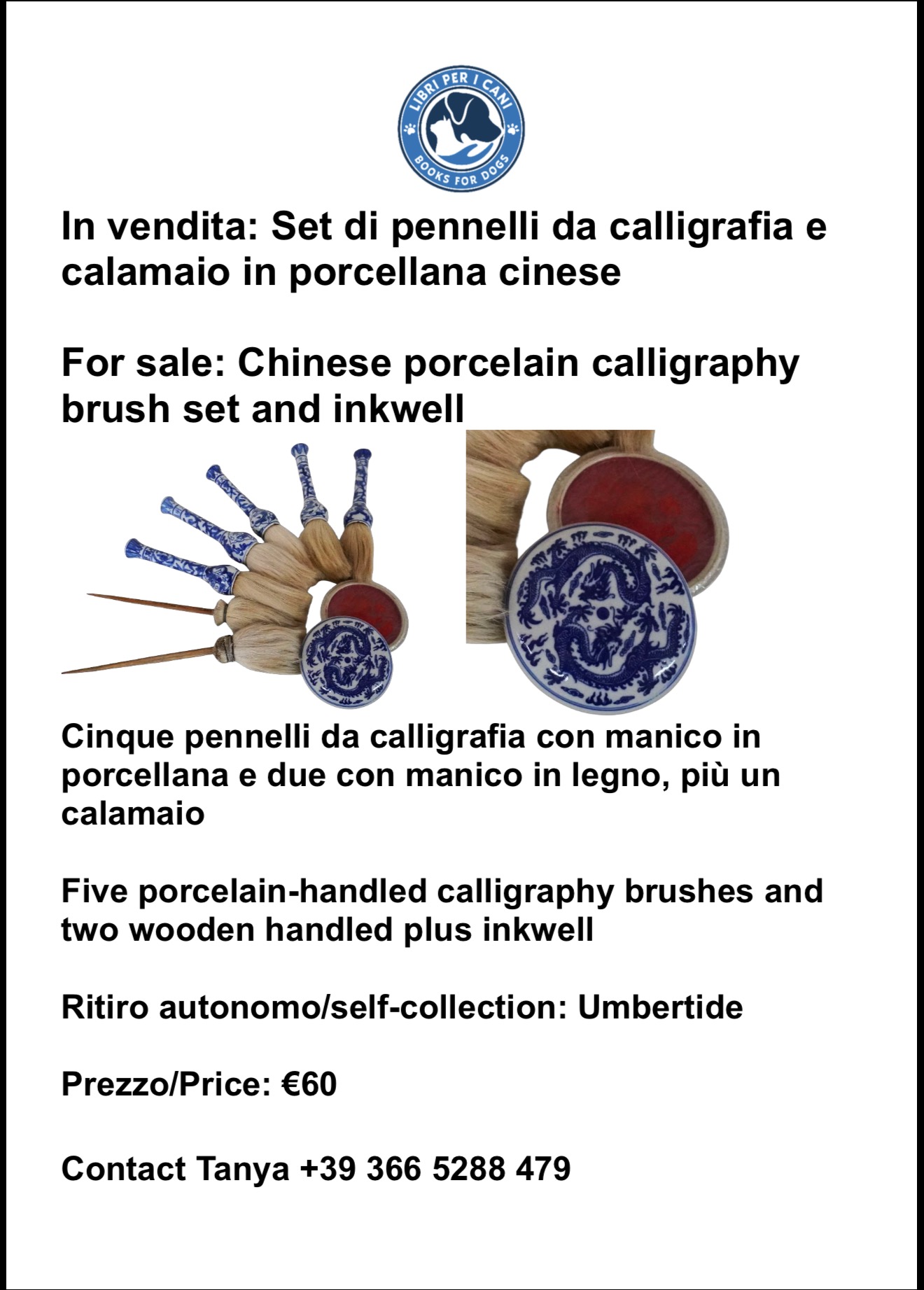 Exquisite oriental calligraphy set for sale